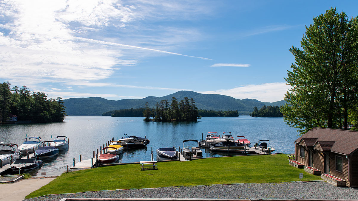 Bayview docks and Sweetbriar Island